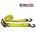 Boxer Tools 2 Inch Ratchet Strap w/ S Hook 3,000lbs 16 feet 66163